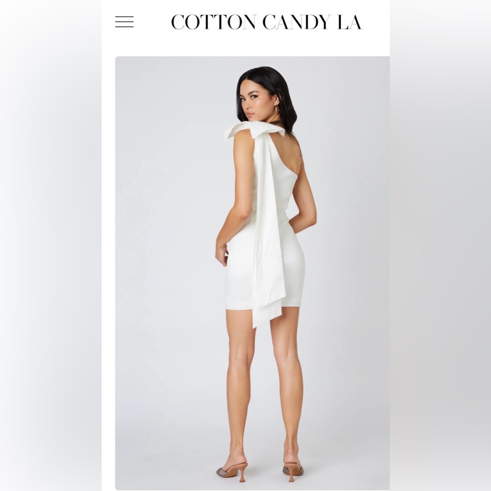 ONE SHOULDER MINI DRESS
COTTON CANDY LA- large